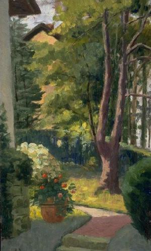 Louis Dewis The Garden at Villa Pat